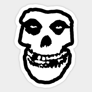 Crimson Ghost Skull Sticker